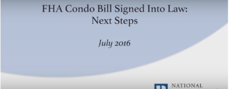 FHA Condo Bill video