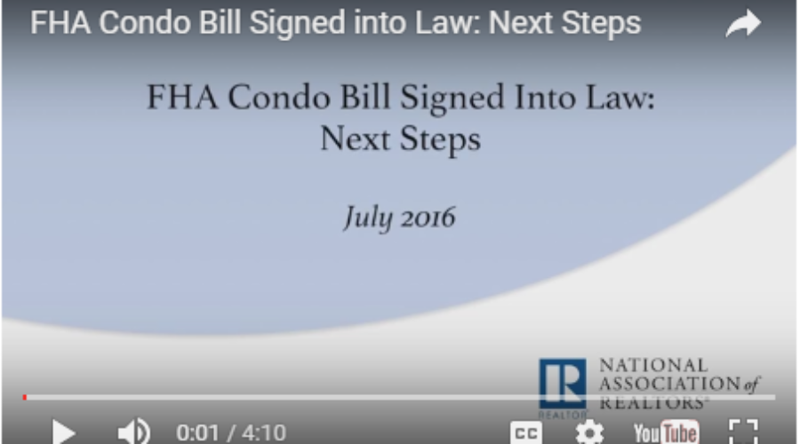 FHA Condo Bill video