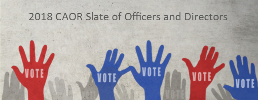 CAOR Slate of Officers Election