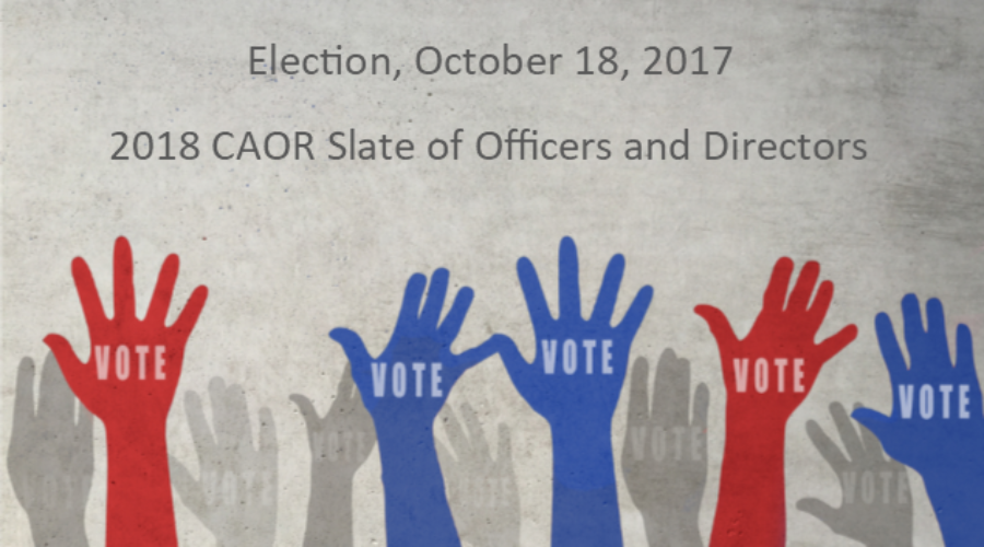 CAOR Slate of Officers Election